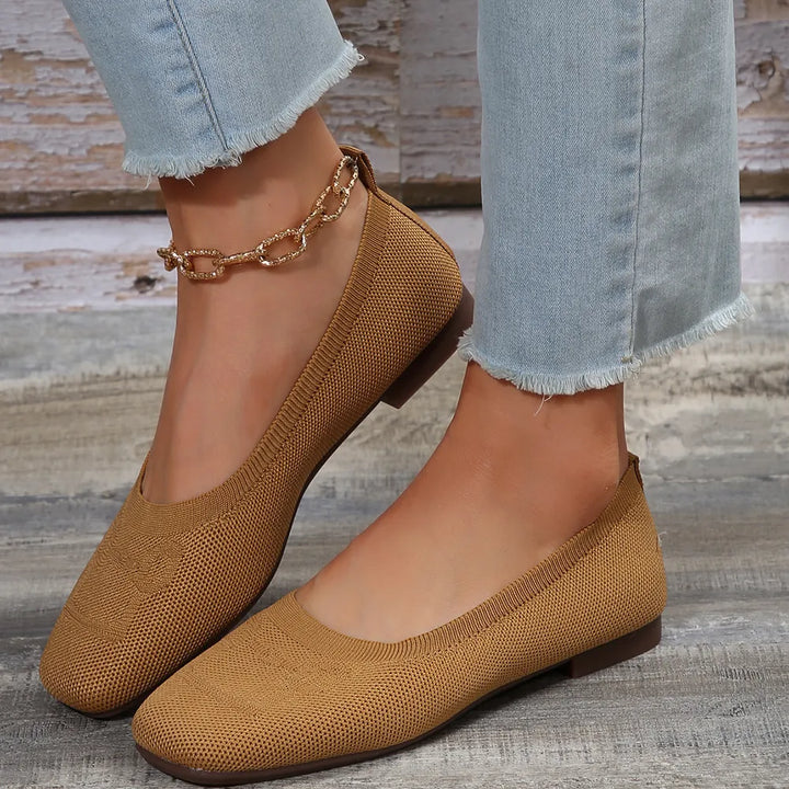 Square Toe Flat Slip-Ons | Nikki &amp; Co. Boutique
