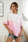 Tie - Dye Round Neck Tee Shirt - Nikki and Co Boutique