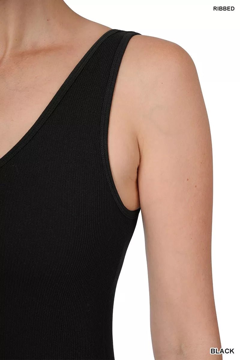 Zenana Ribbed Seamless Sports Romper | Nikki &amp; Co. Boutique