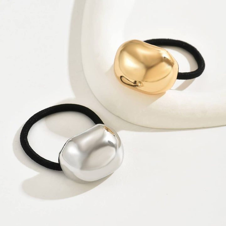 Metal Elastic Hair Tie | Gold &amp; Silver - Nikki &amp; Co. Boutique