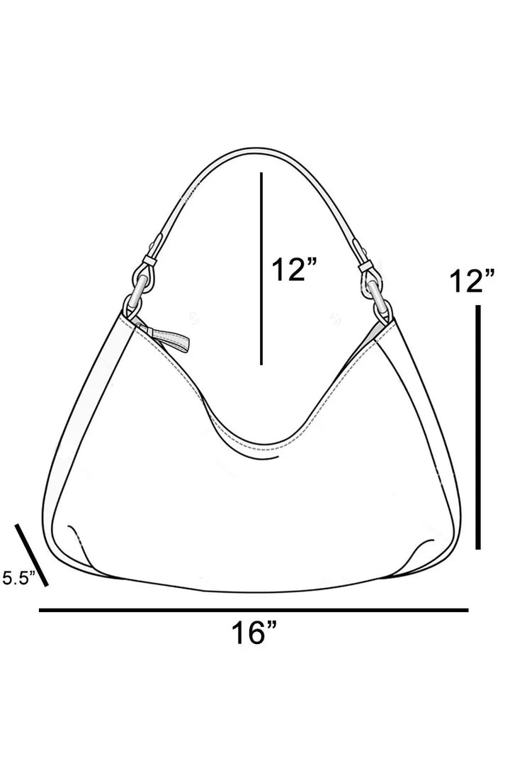 Fame Intricate Cutout Motif Faux Leather Shoulder Bag - Nikki &amp; Co. Boutique