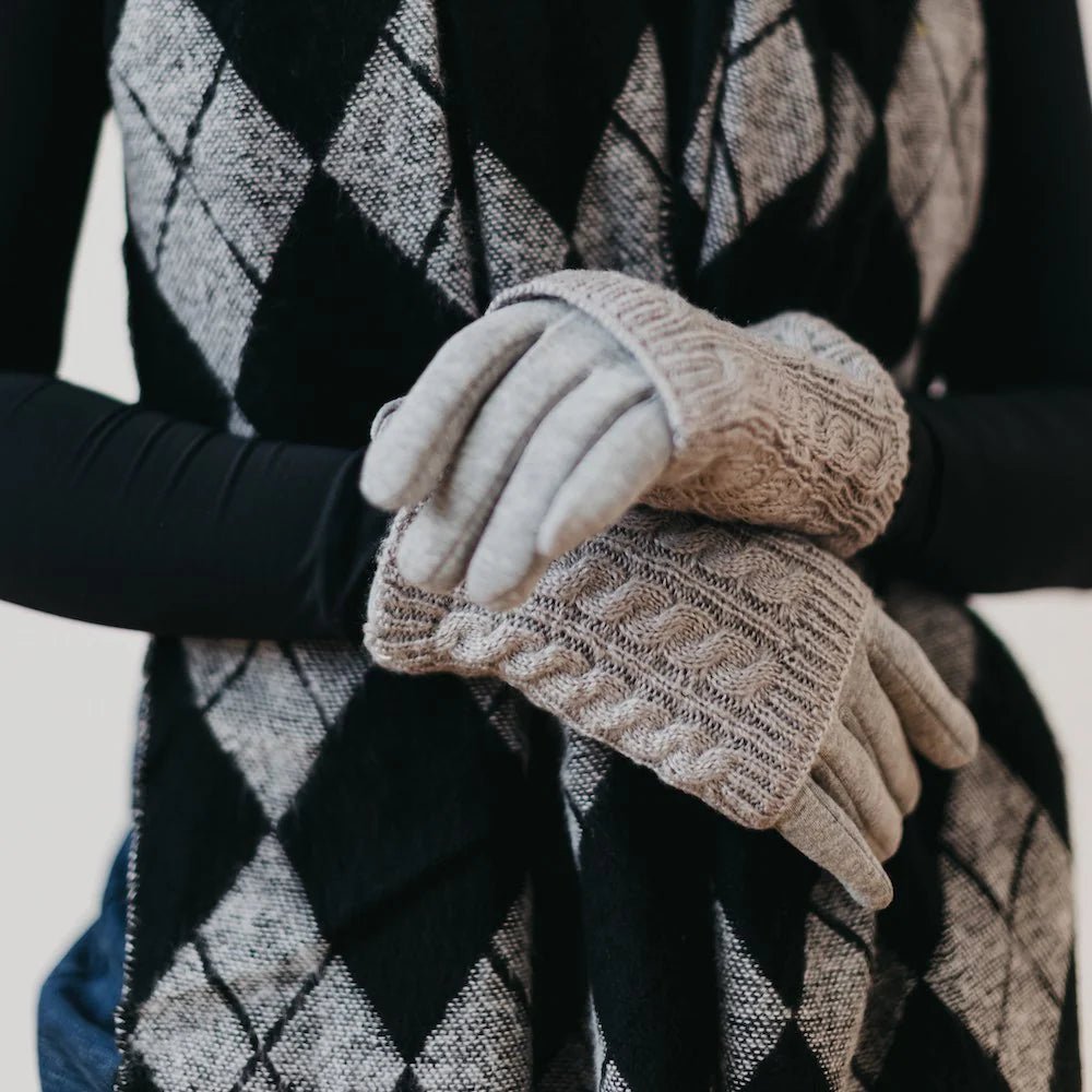 Pretty Simple (NP) - Cable Knit Gloves - Nikki and Co Boutique