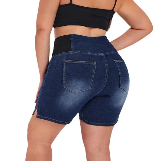 Summer's New Fashionable Hip-lifting and Waist-tightening Denim Shorts. Comfortable Casual High-waisted Short Jeans for Ladies
