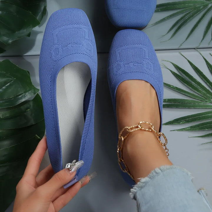 Square Toe Flat Slip-Ons | Nikki &amp; Co. Boutique