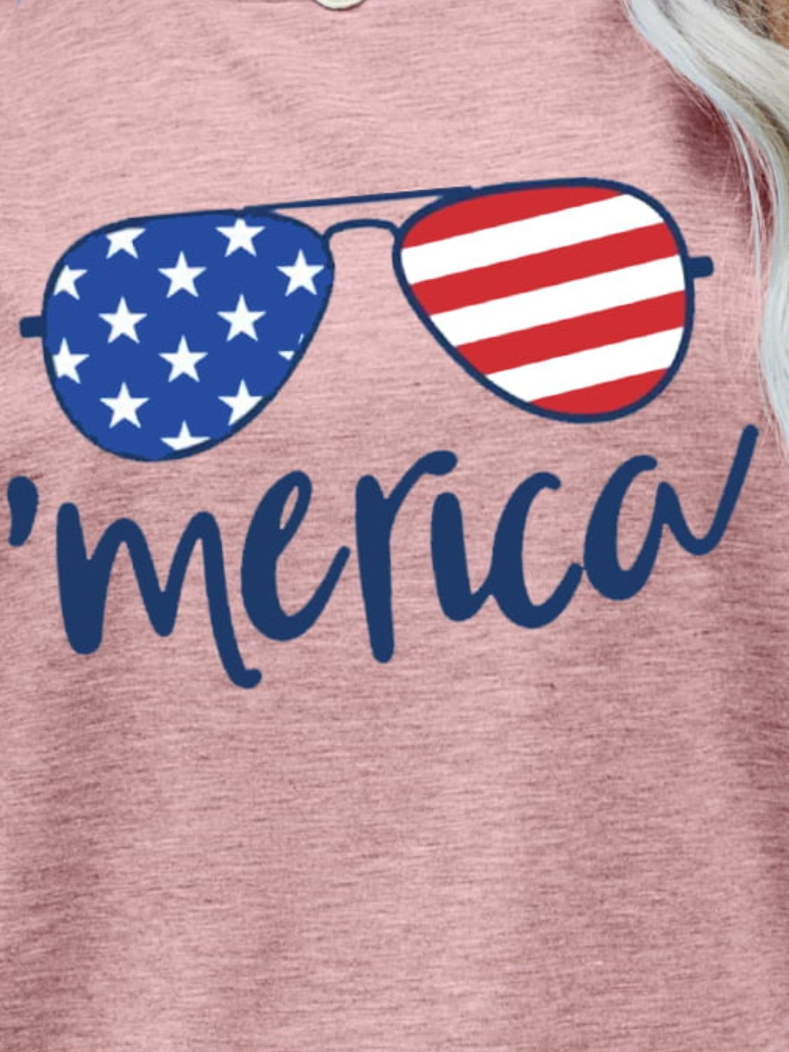US Flag Glasses Graphic Tee - Nikki and Co Boutique
