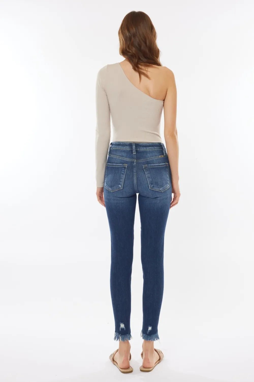 Kancan Raw Hem High Waist Cropped Jeans - Nikki &amp; Co. Boutique