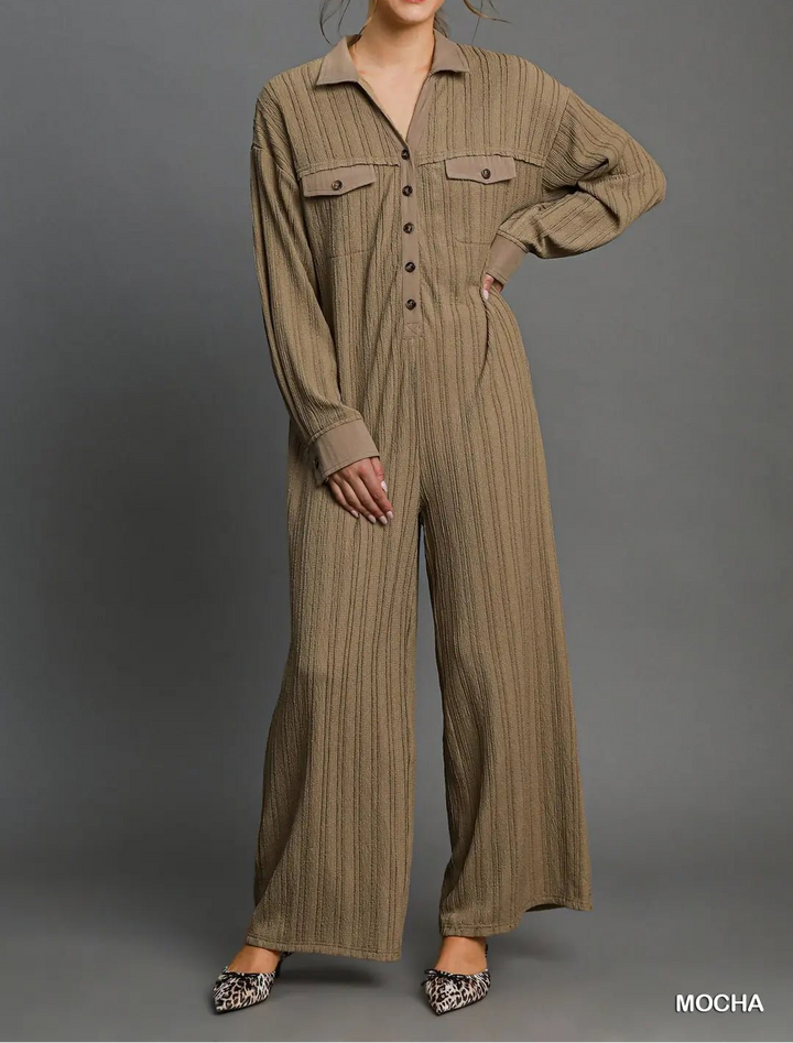 Textured Knit Jumpsuit (NP) - Color options! | Nikki &amp; Co. Boutique
