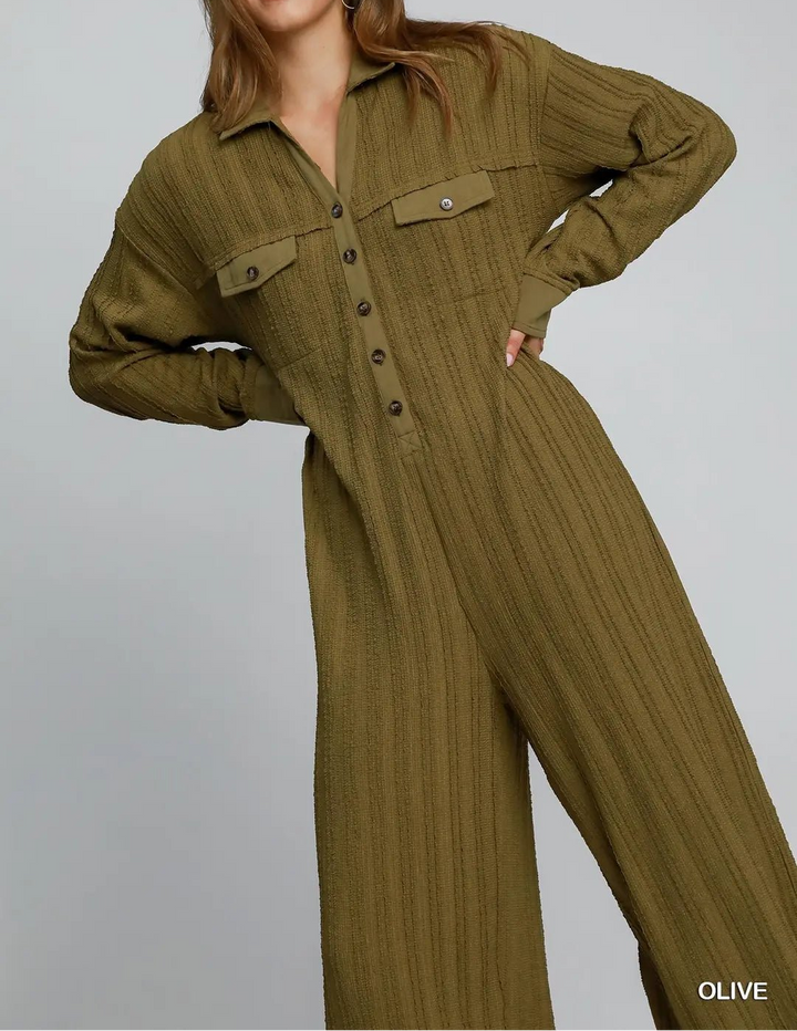 Textured Knit Jumpsuit (NP) - Color options! | Nikki &amp; Co. Boutique