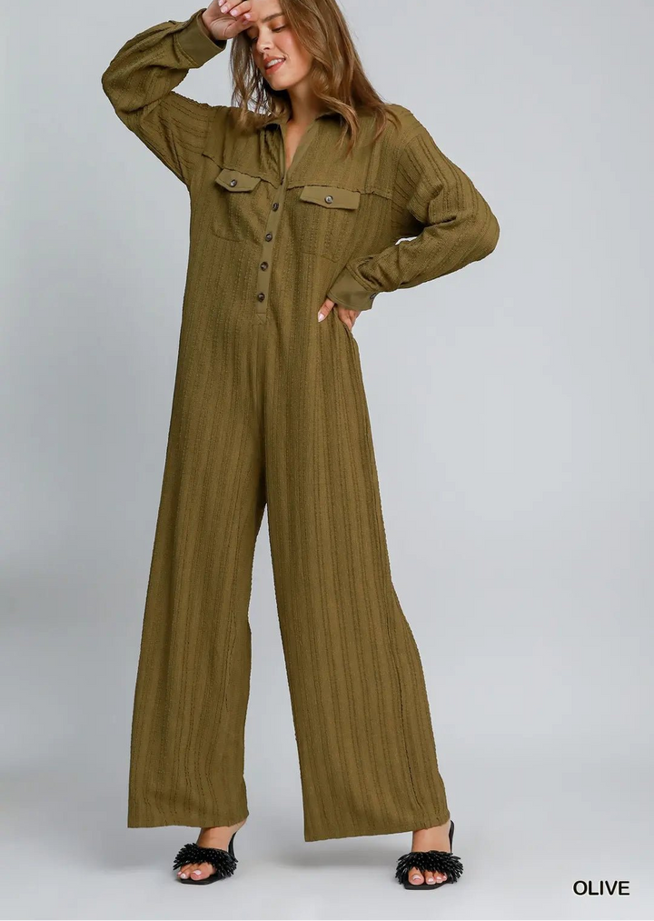 Textured Knit Jumpsuit (NP) - Color options! | Nikki &amp; Co. Boutique