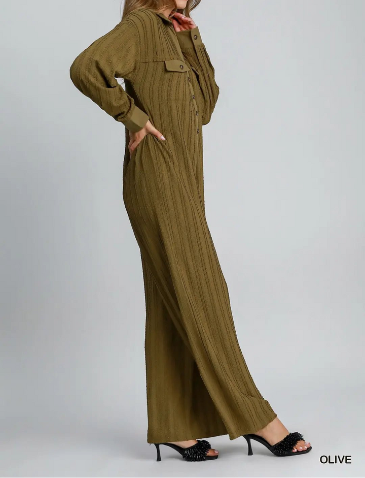 Textured Knit Jumpsuit (NP) - Color options! | Nikki &amp; Co. Boutique