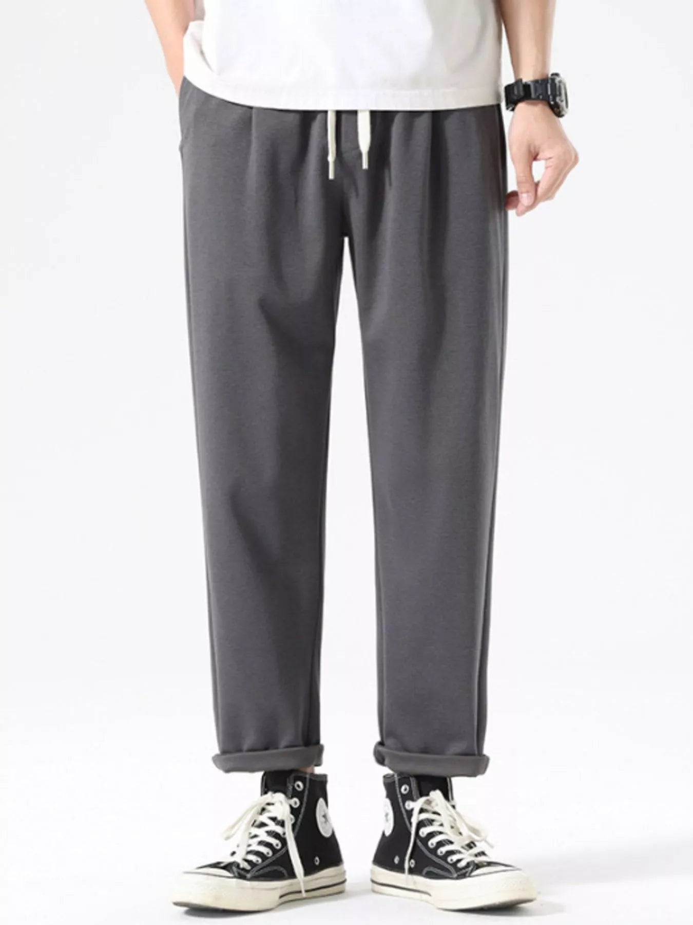 Men's Plus Size Casual Drawstring Pants - Nikki and Co Boutique
