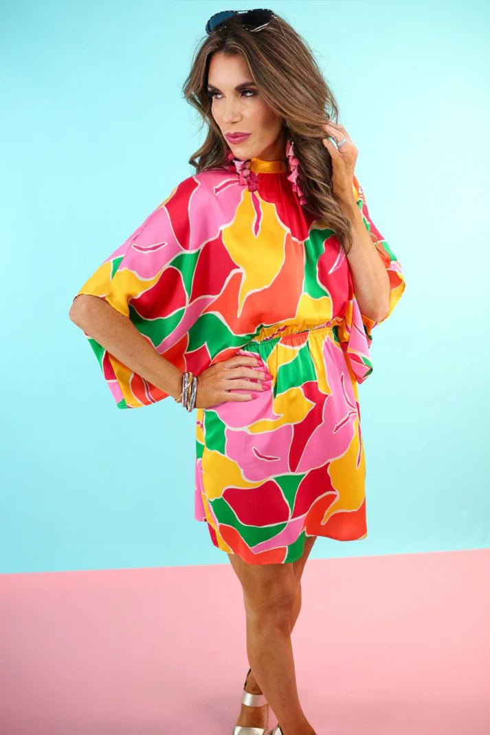 Emeline Satin Dress (NP) - Plus | Nikki &amp; Co. Boutique