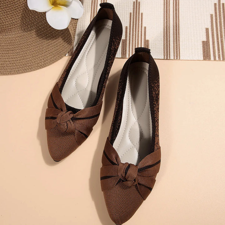 Contrast Point Toe Flats Slip-Ons | Nikki &amp; Co. Boutique