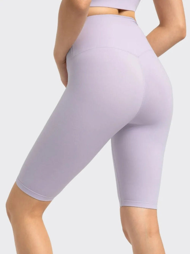 Millennia High Rise Wide Waistband Active Shorts | Nikki &amp; Co. Boutique