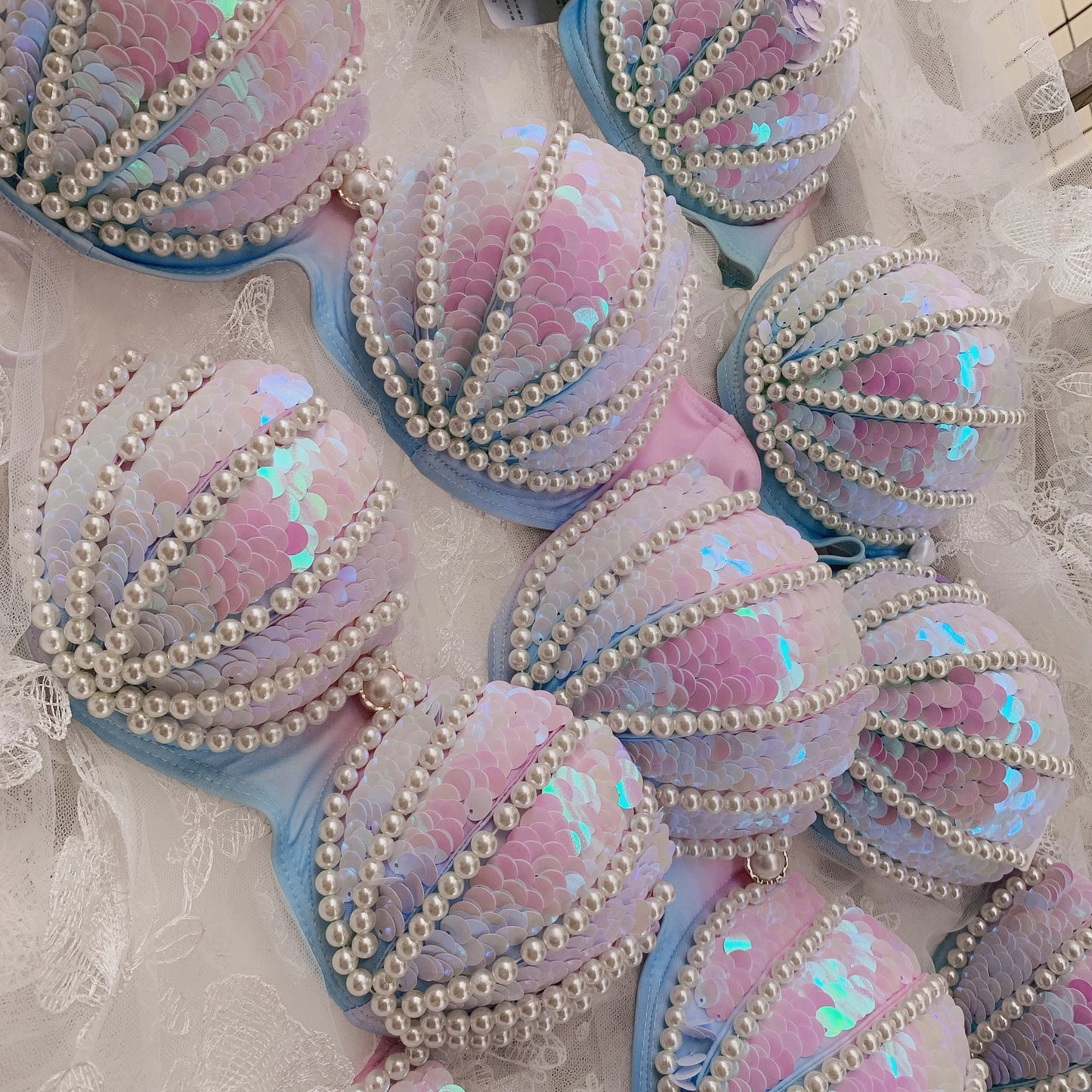 Mermaid Sequin Corset High Quality Multi Styles Mermaid Bra Suitable For Free Diving Oceanarium Performance Mermaid Bra