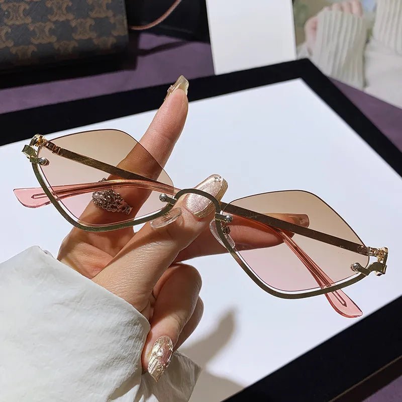 Cat Eye Sunglasses with Gold Metal Frame | Nikki &amp; Co. Boutique