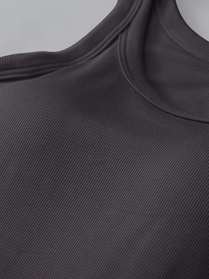 Round Neck Tank with Built - In Bra - Nikki &amp; Co. Boutique