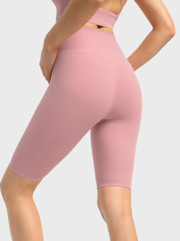 Millennia High Rise Wide Waistband Active Shorts | Nikki &amp; Co. Boutique