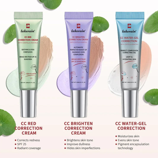 CC Red Correction Cream Full Coverage Liquid Foundation Waterproof Long-Lasting Redness Corrector Korean Cosmetic Face Makeup