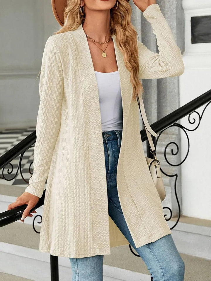 Open Front Long Sleeve Cardigan | Nikki &amp; Co. Boutique