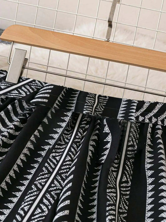 Floral Print Tie Waist Pants, Casual Comfy Trousers for Daily Wear, Women's Bottoms for All Seasons