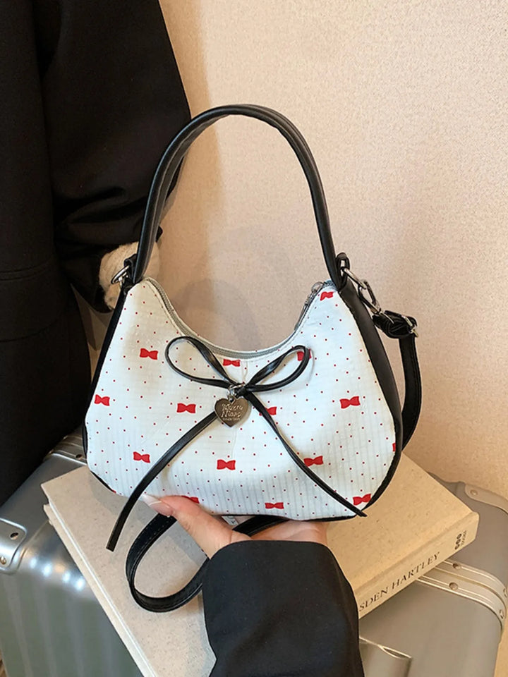 Printed Bow Shoulder Bag - Nikki &amp; Co. Boutique