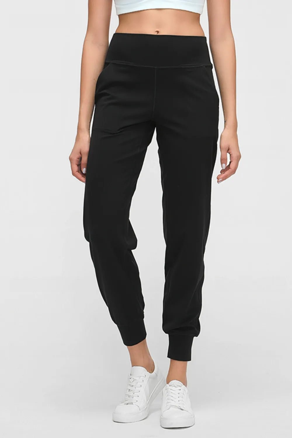 Millennia Wide Waistband Slant Pocket Pants - Nikki and Co Boutique