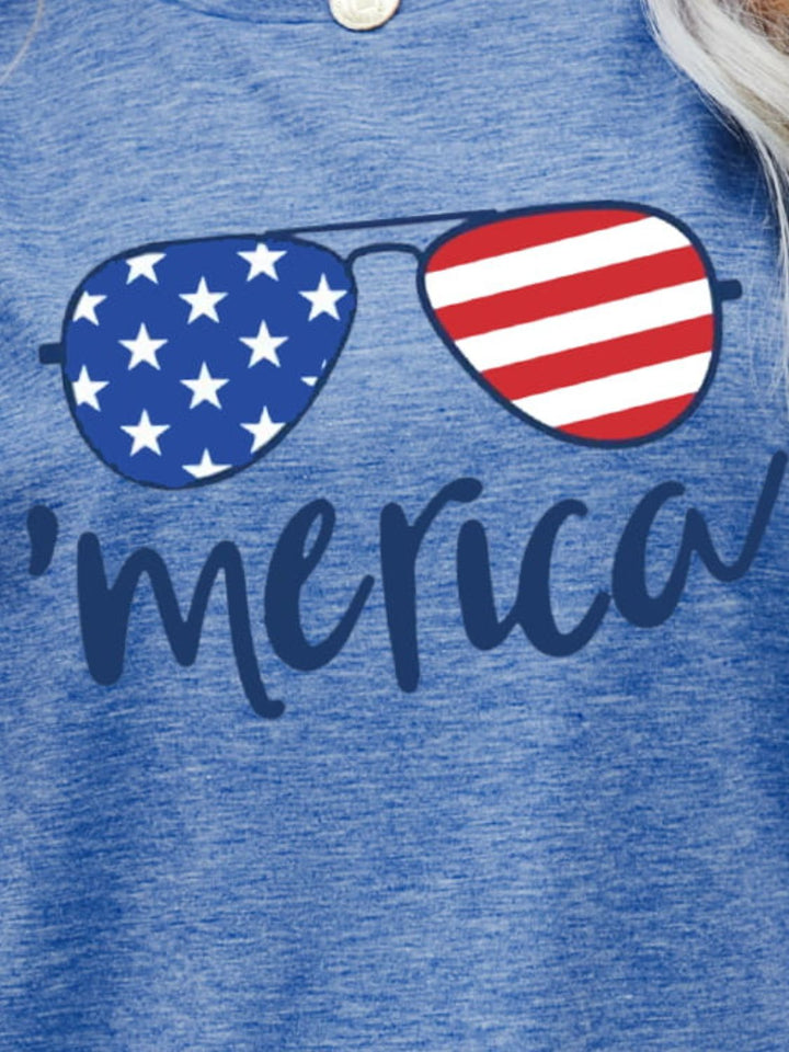 US Flag Glasses Graphic Tees | Nikki &amp; Co. Boutique