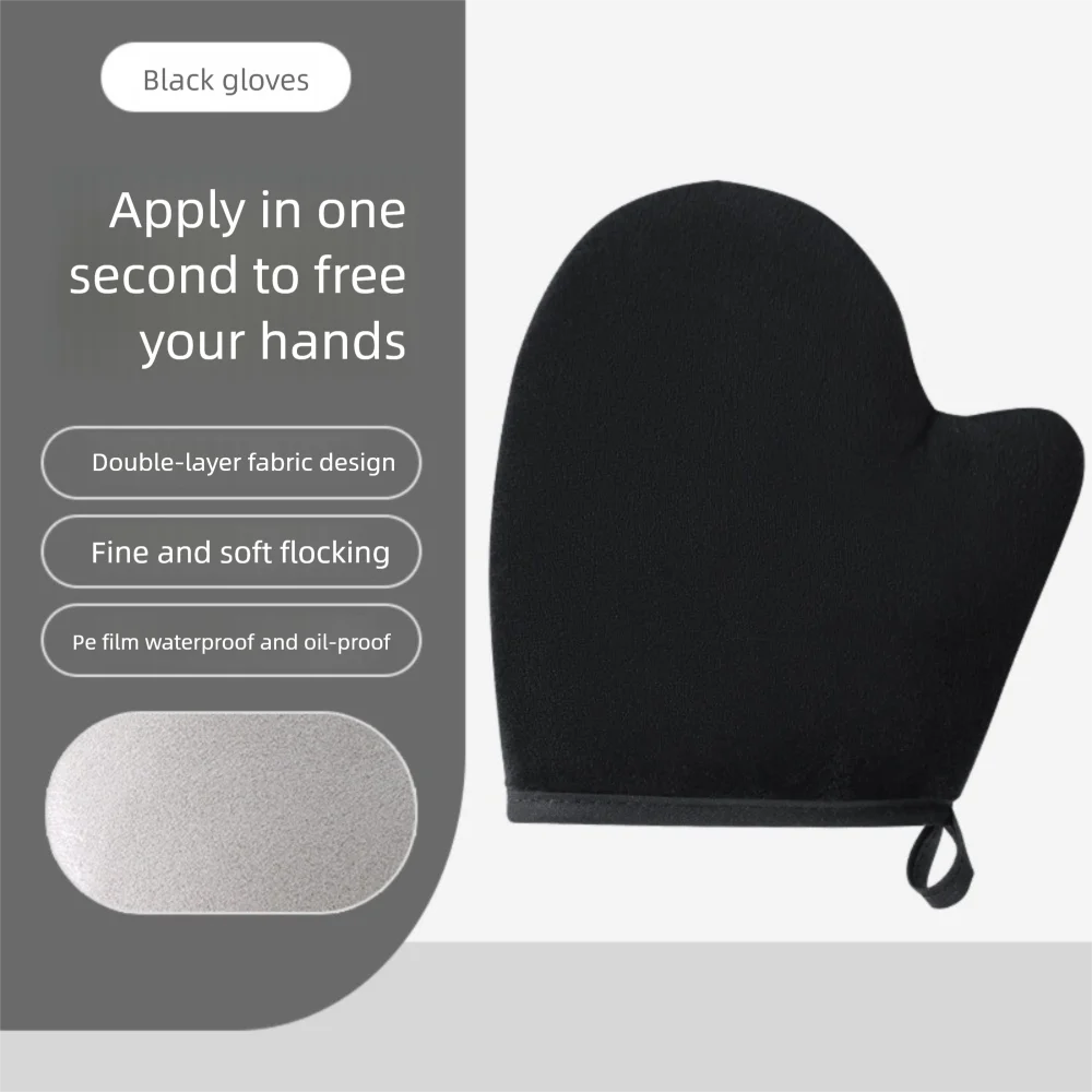 3-In-1 Body Lotion Glove Makeup Applicator, Reusable Hands Applicator, Bath Cleaning Tools Double-Sided