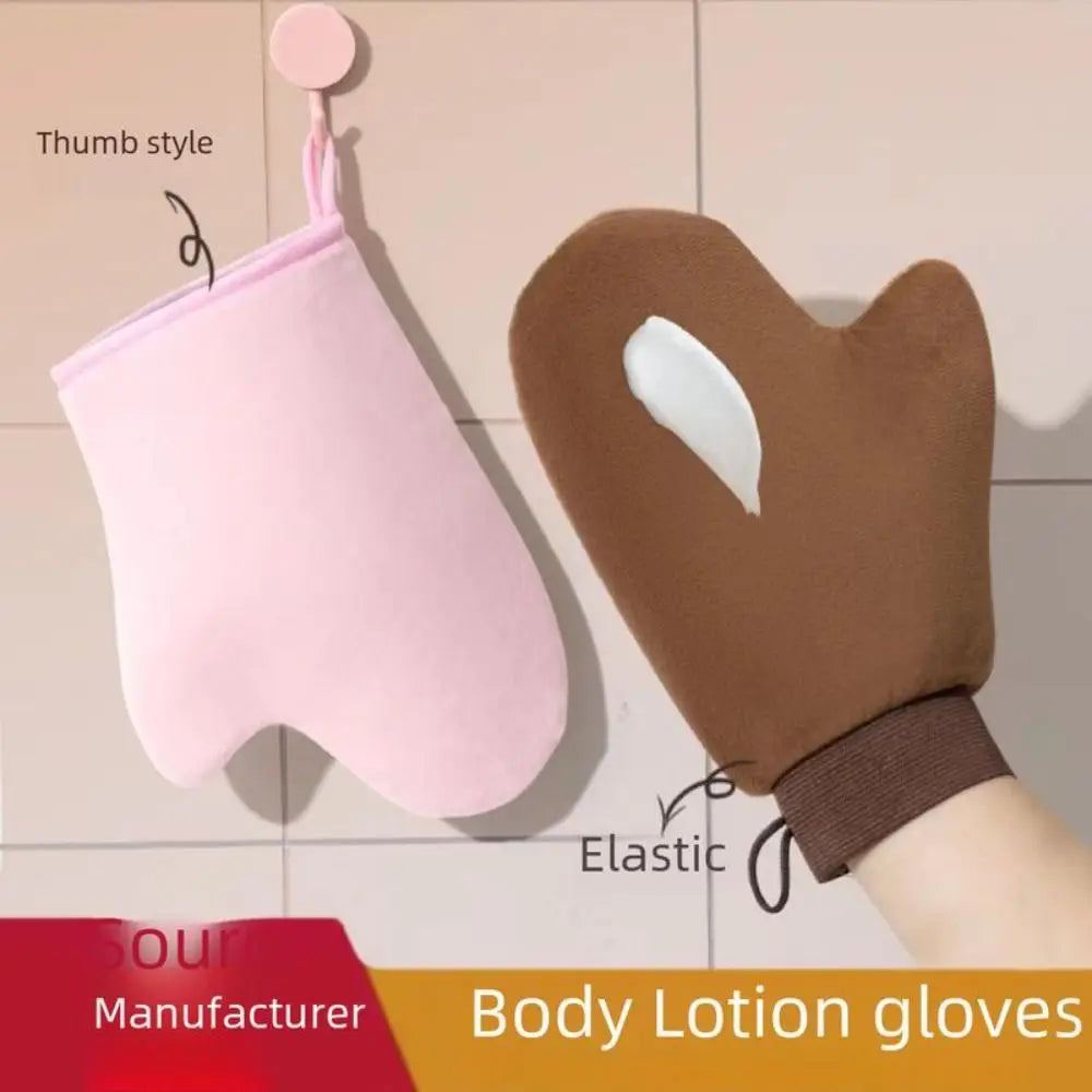3-In-1 Body Lotion Glove Makeup Applicator, Reusable Hands Applicator, Bath Cleaning Tools Double-Sided
