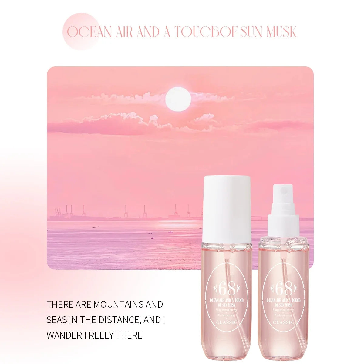 Natural alcohol-free and low-allergen liquid perfume spray that can be used on hair, body and clothing. Water-based, natural oils.