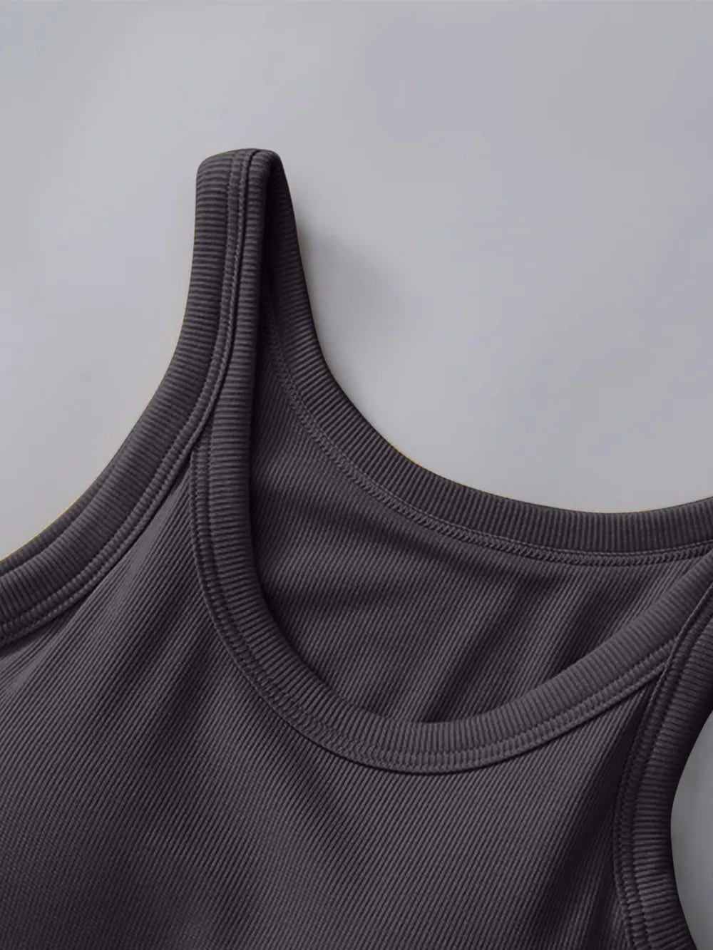 Round Neck Tank with Built - In Bra - Nikki &amp; Co. Boutique