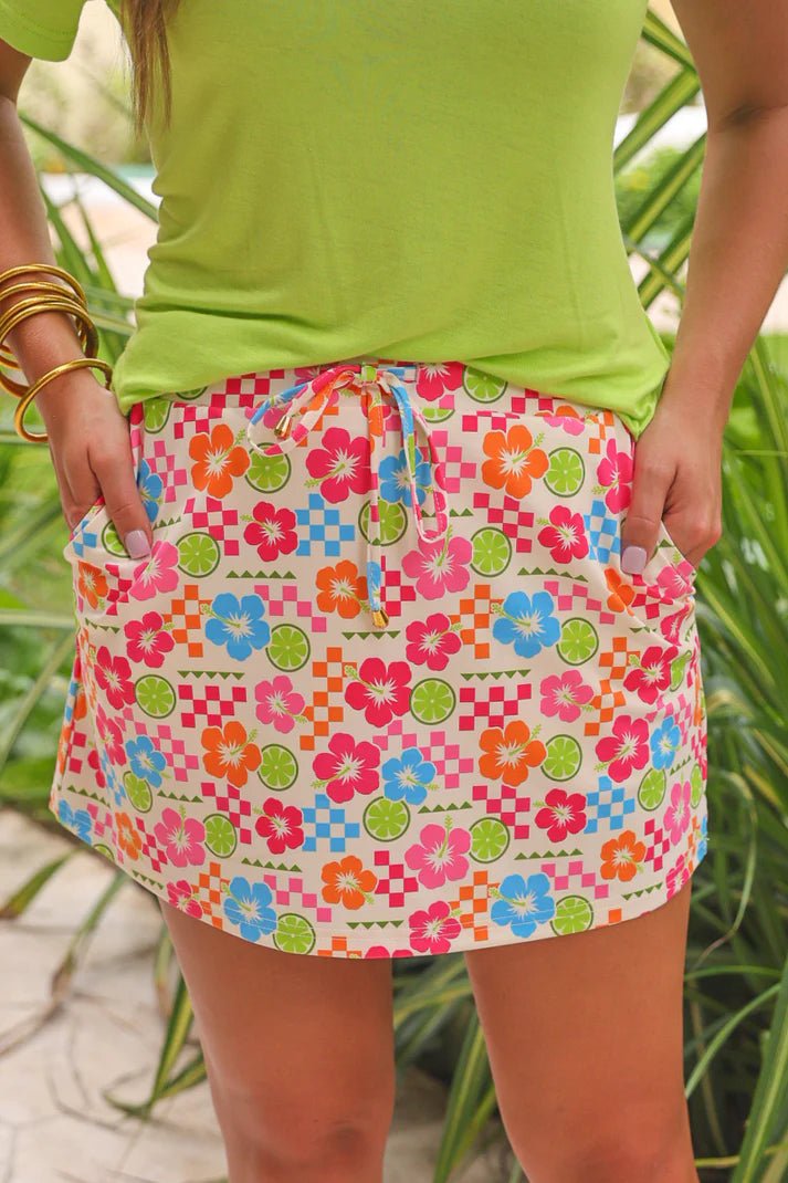 Check the Tropics Skort (NP) | Nikki & Co. Boutique