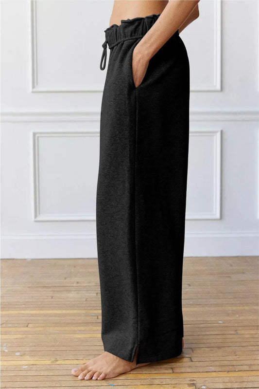 Drawstring Wide Leg Active Pants - Nikki and Co Boutique