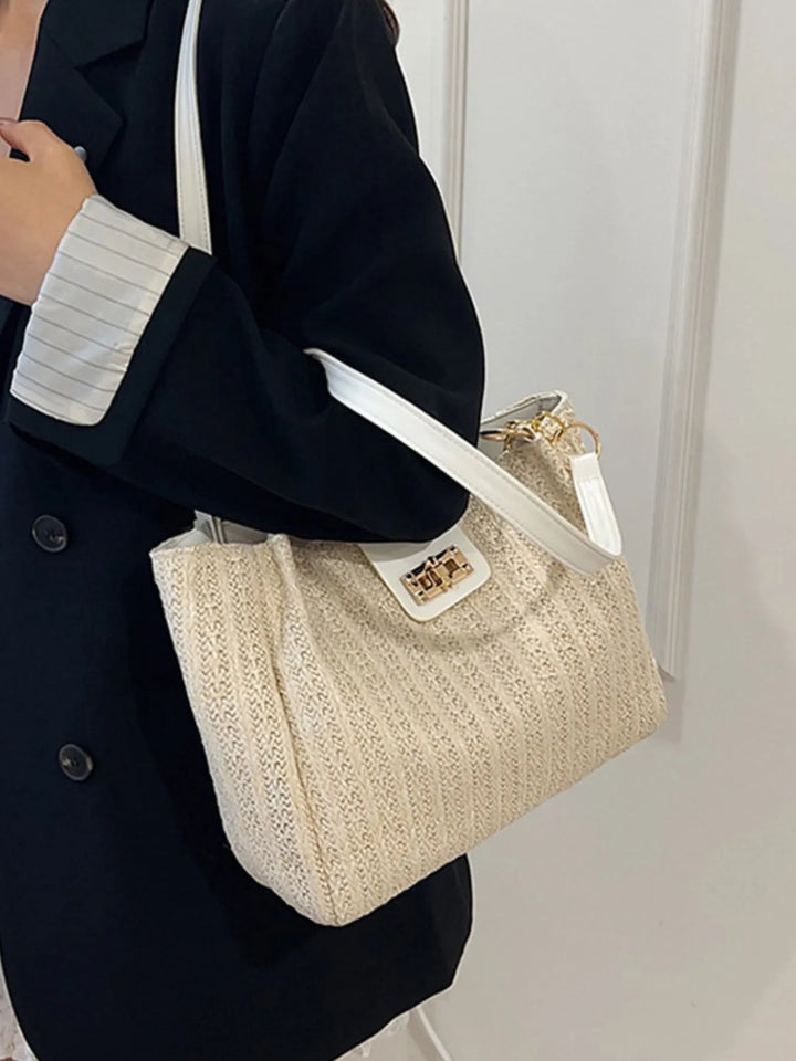 Woven Straw Shoulder Bag - Nikki &amp; Co. Boutique