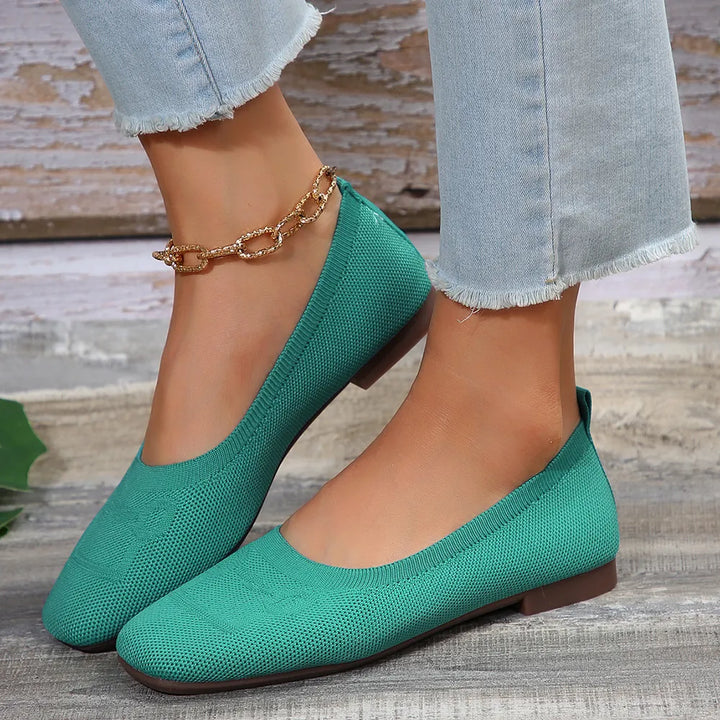 Square Toe Flat Slip-Ons | Nikki &amp; Co. Boutique