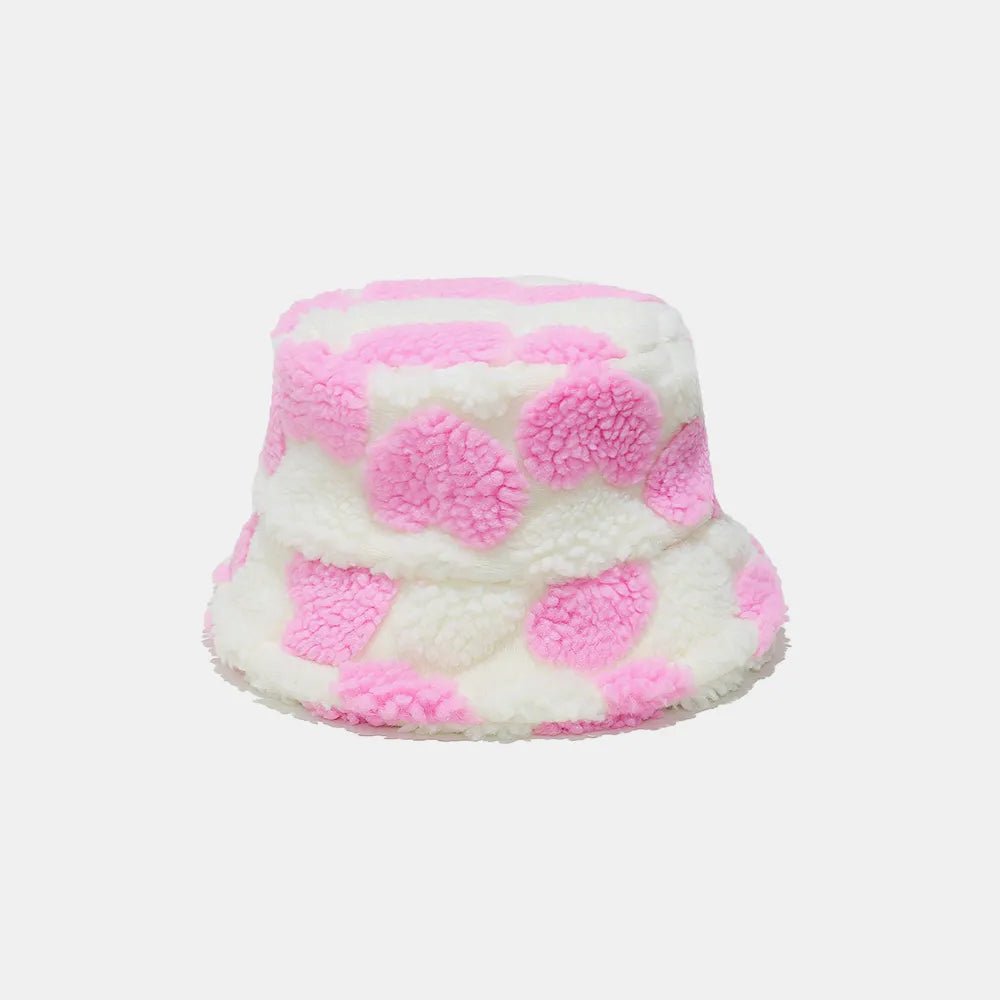 Contrast Heart Bucket Hat - Nikki and Co Boutique