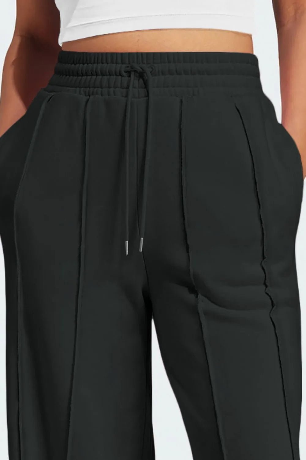 Drawstring Wide Leg Active Pants | Nikki &amp; Co. Boutique