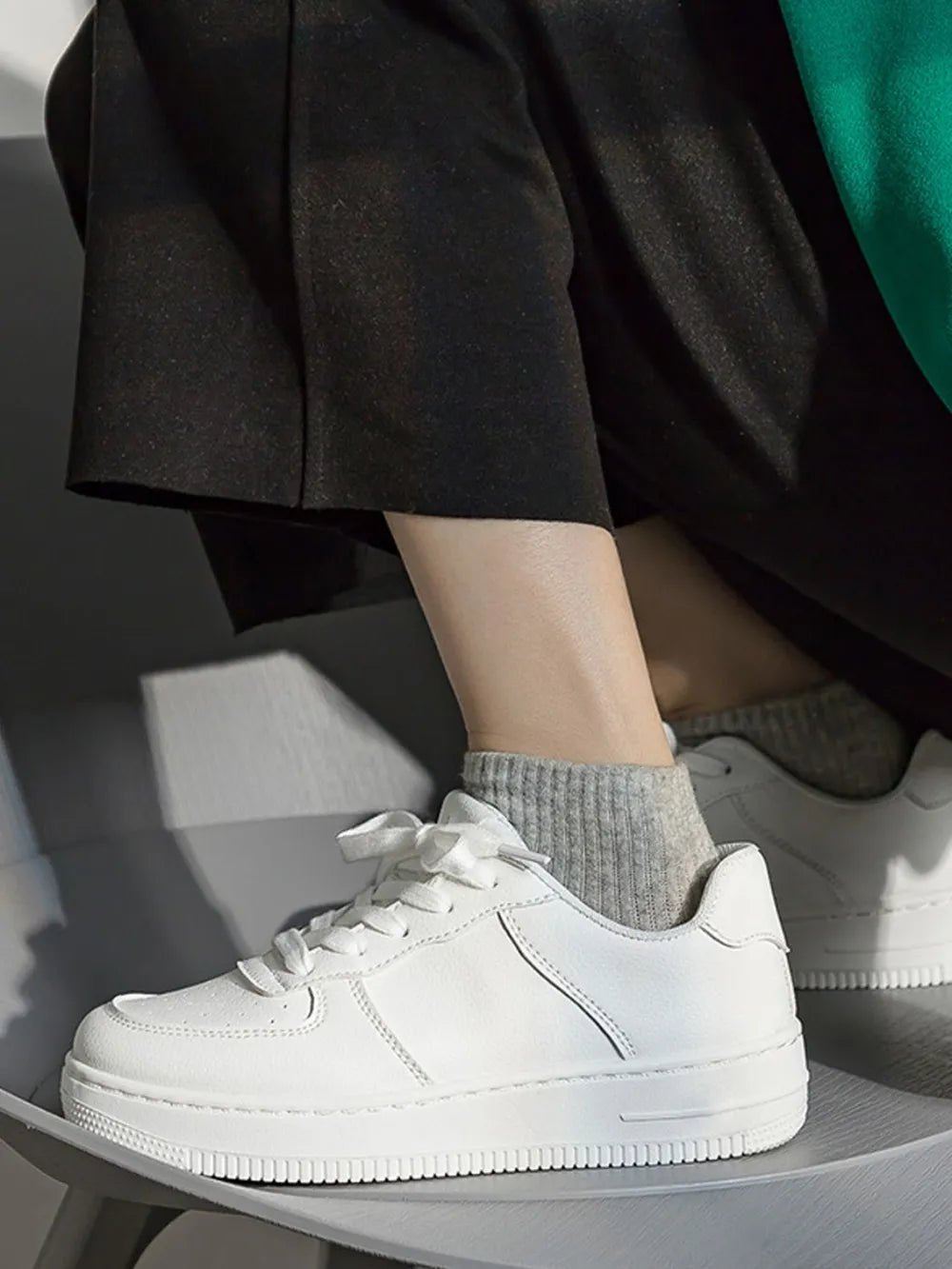 Lace Up Round Toe Platform Shoes - Nikki and Co Boutique