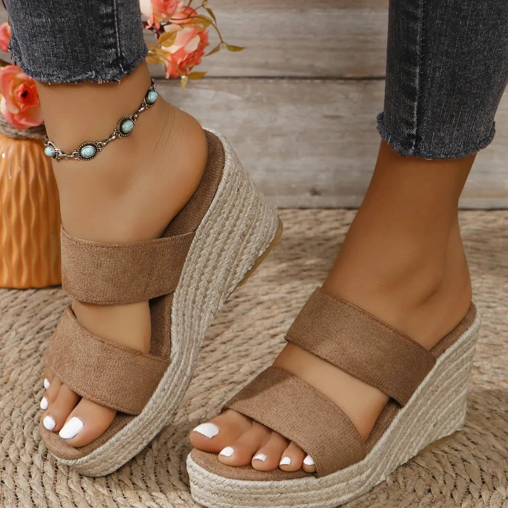Open Toe Platform Wedge Sandals | Nikki & Co. Boutique