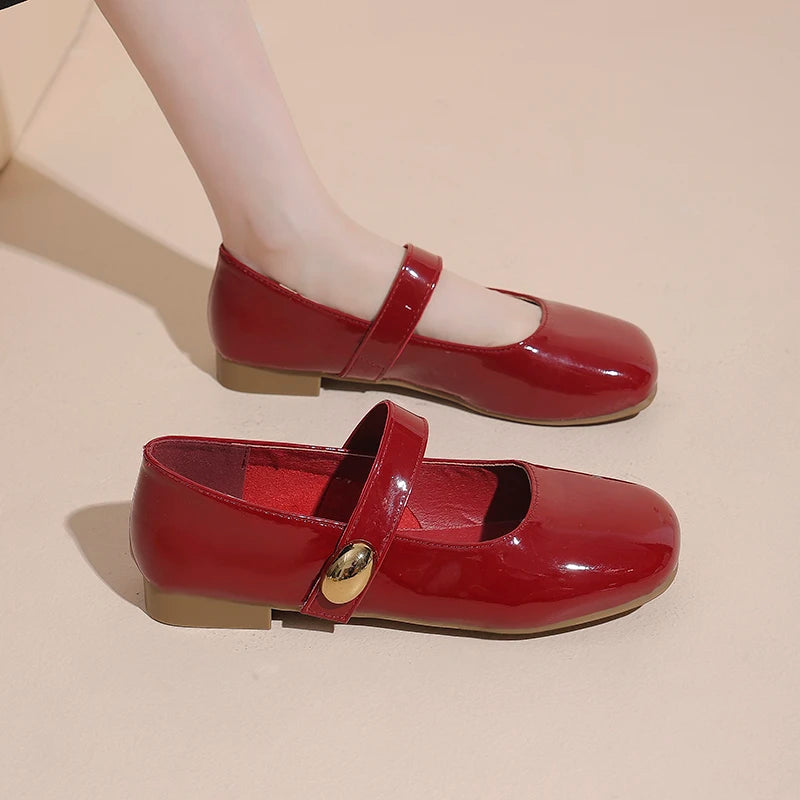 Flat Retro Versatile High Heels Spring and Autumn New French Slip-on Lightweight Pointed Toe Elegant Shoes for Women