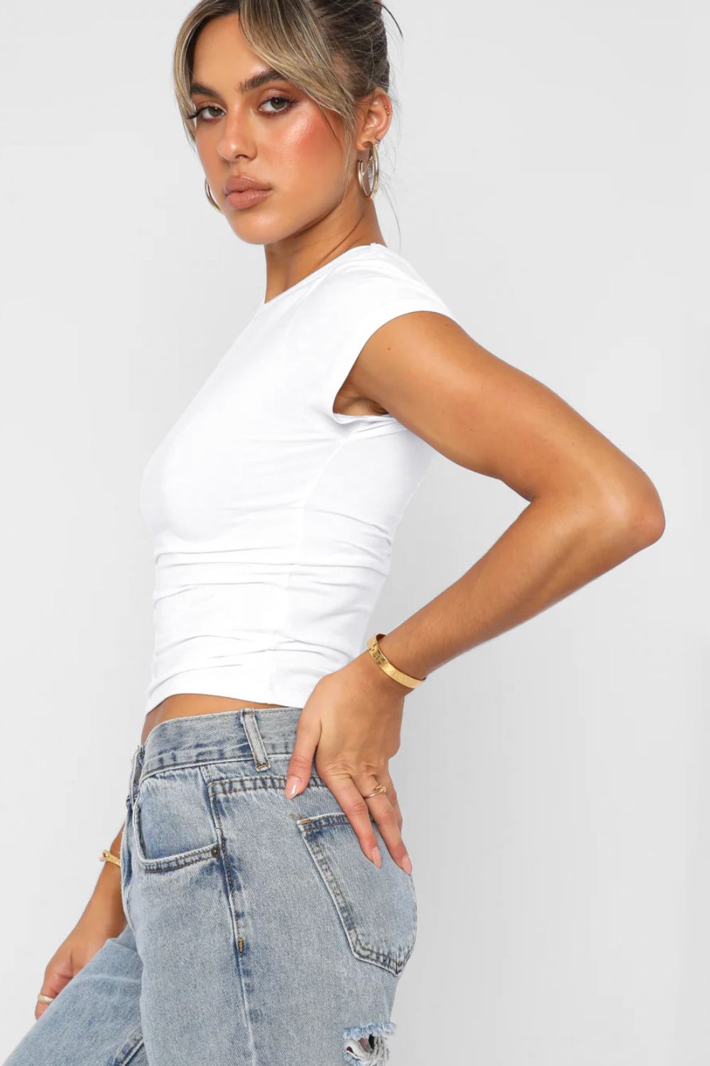 Crewneck Short Sleeve Tee - Nikki and Co Boutique