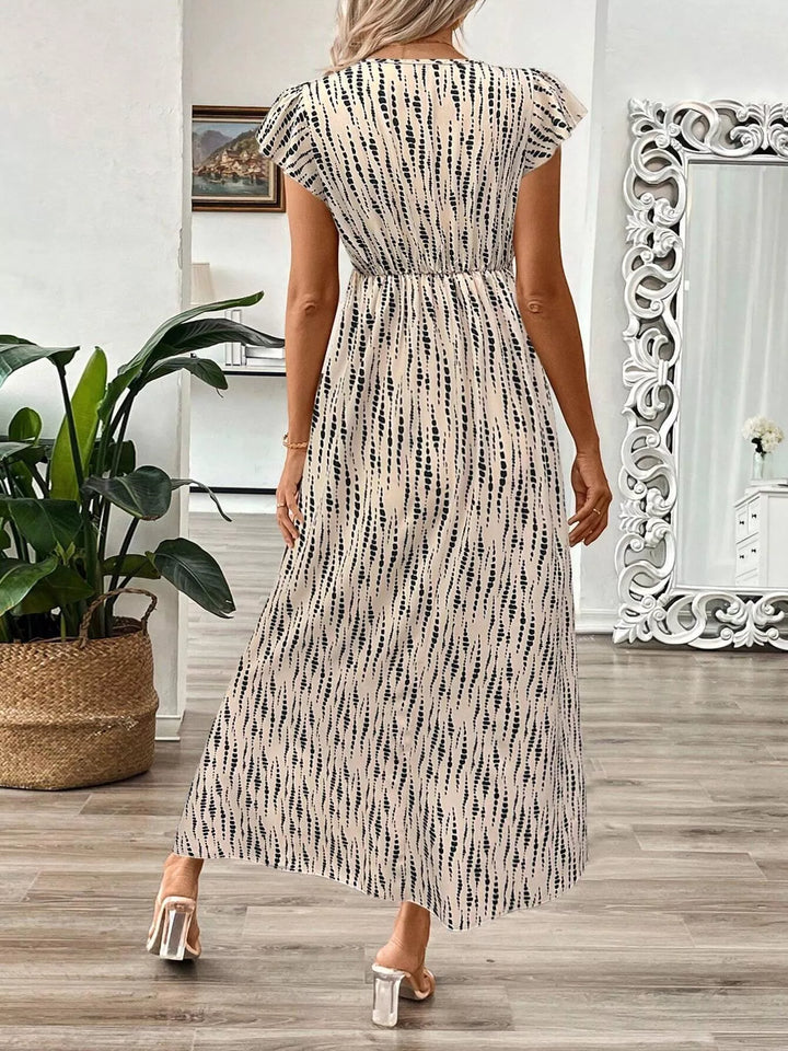 Surplice Cap Sleeve Midi Dress - Nikki &amp; Co. Boutique