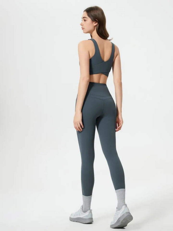 Millennia Wide Waistband Active Leggings | Nikki &amp; Co. Boutique