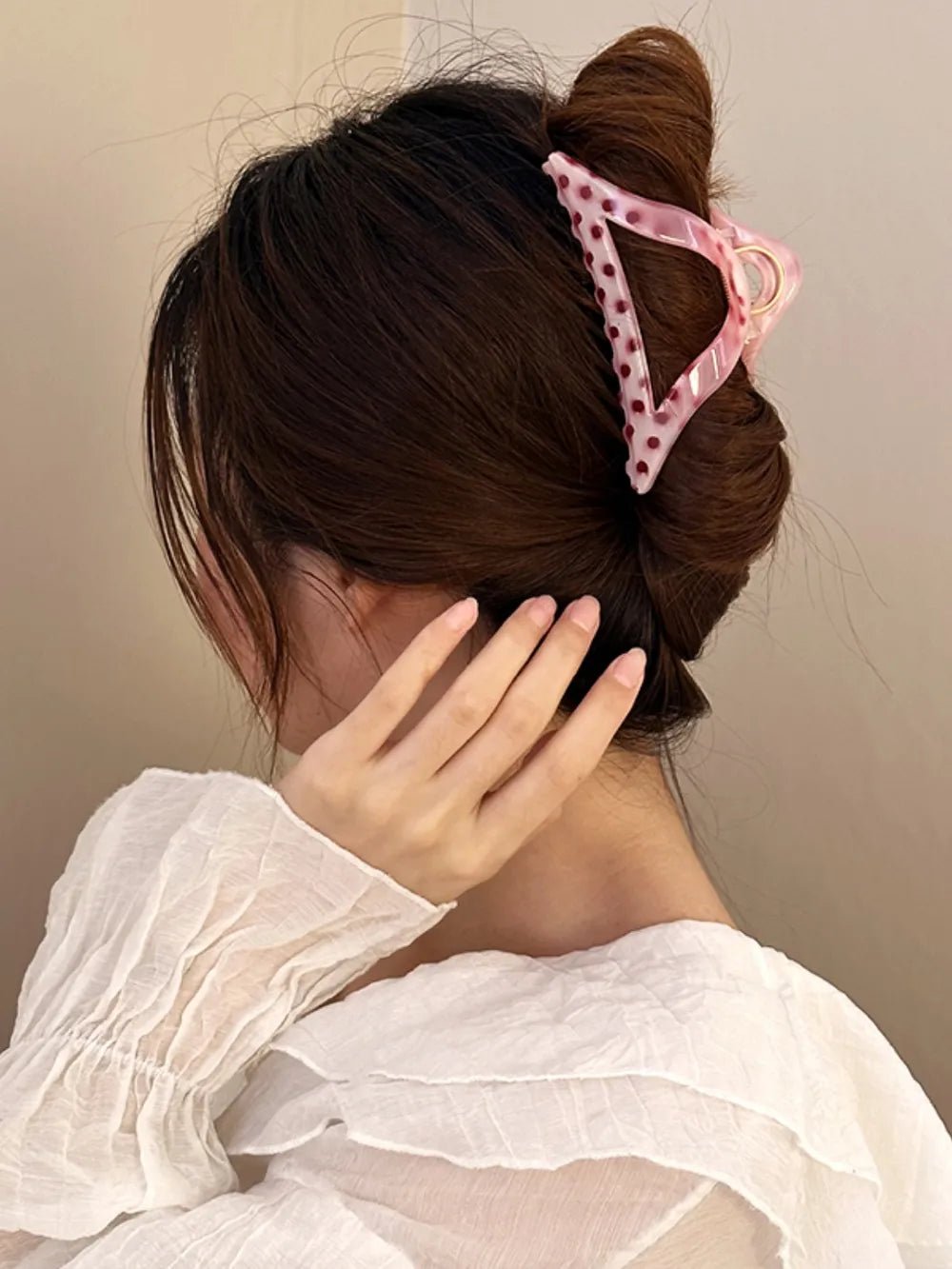 PC Polka Dot Hair Claw Clip - Nikki and Co Boutique