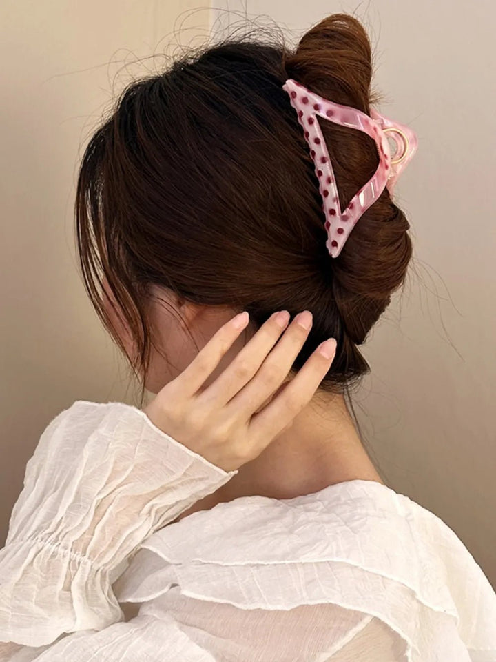 PC Polka Dot Hair Claw Clip | Nikki &amp; Co. Boutique