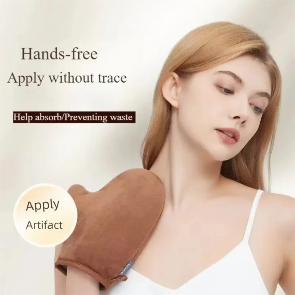 3-In-1 Body Lotion Glove Makeup Applicator, Reusable Hands Applicator, Bath Cleaning Tools Double-Sided