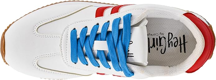 Kickoff – Red, White &amp; Blue Lace - Up Sneaker (NP) - Nikki &amp; Co. Boutique