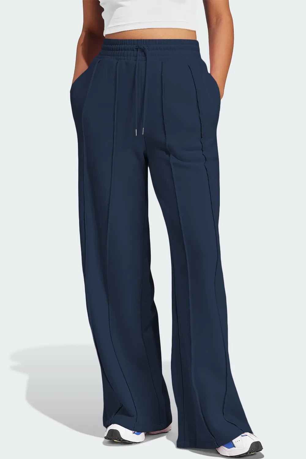 Drawstring Wide Leg Active Pants | Nikki &amp; Co. Boutique