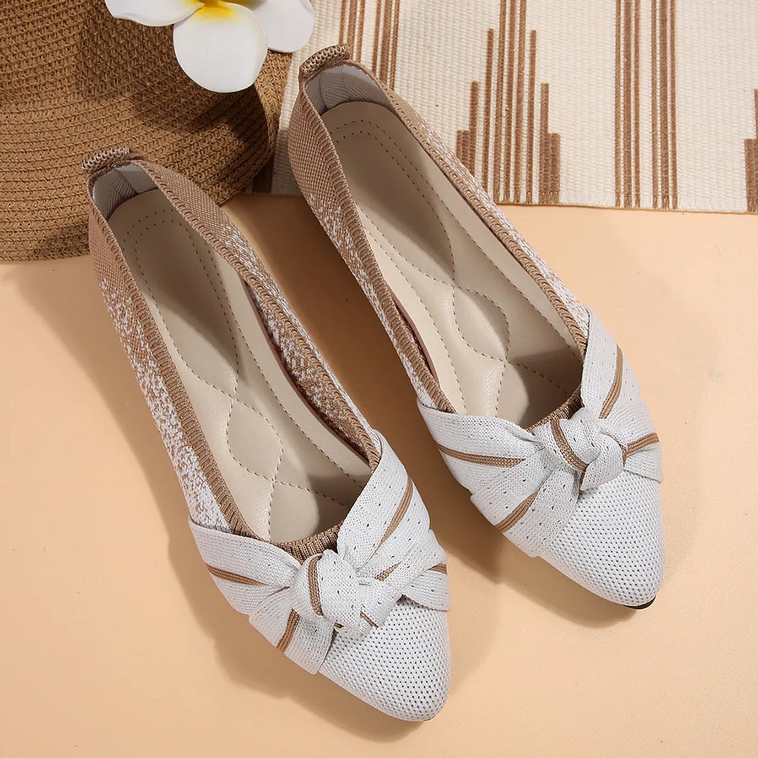 Contrast Point Toe Flats Slip-Ons | Nikki &amp; Co. Boutique
